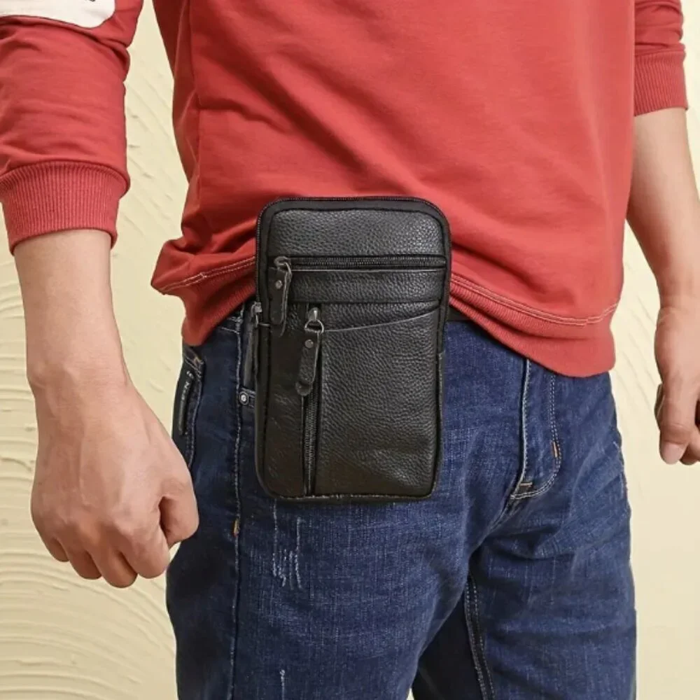 NWT GENUINE LEATHER CROSSBODY PHONE BAG